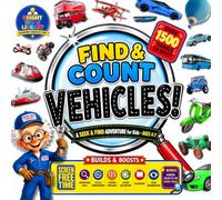 Find and Count Vehicles: A Fun Interactive Search and Find Vehicles Book for Kids with Over 1,500 Pictures to Spot to Help Learn Colors and Practice Counting