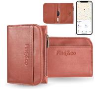 Find&co Portafoglio Uomo Slim con Vano AirTag, Compatibile Smart Tag Android, Porta Carte e Monete in Vera Pelle RFID Schermato, 8 Carte Antifurto, Tasca Segreta, Design Elegante Classico