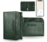 Find&co Portafoglio Uomo Slim con Vano AirTag, Compatibile Smart Tag Android, Porta Carte e Monete in Vera Pelle RFID Schermato, 8 Carte Antifurto, Tasca Segreta, Design Elegante Classico