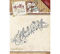 Find It Trading Yvonne Creations Holly Jolly Die Set, Multicolore, 9.9 x 23.62 x 0.12 cm