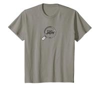 Find Joy Lente d'Ingrandimento Ispiratrice Maglietta, Bambini, Ardesia, 6 Anni