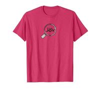 Find Joy Lente d'Ingrandimento Ispiratrice Maglietta, Uomo, Rosso mélange, 3XL