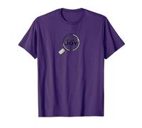 Find Joy Lente d'Ingrandimento Ispiratrice Maglietta, Uomo, Viola, XL
