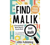 Find Malik: A Personalized Word Search Puzzle Book: The Perfect Gift for a Unique and Memorable Challenge