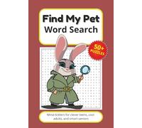 Find My Pet Word Search: Word Searches with Easy to Read Print about Dogs, Cats, Horses, and more | 6x9 inches, 110 pages | 50+ Puzzles | Gift for Vacations, Holidays, and Leisure Times