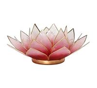 Find Something Different Portalumino Loto dei Chakra Capiz Arancio Bordo Dorato