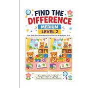 Find the Difference for Kids Level 2: 100 Calm, Fun Medium Level 2 Spot-the-Difference Puzzles for Ages 3-6