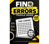 Find the Errors puzzles Book: Test Your Focus, Spot Hidden Mistakes, and Enjoy Hours of Brain-Teasing Fun