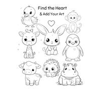 Find the Heart & Add Your Art: A Fun Search & Creative Activity Book for Kids