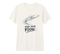 Find Your Flow da Golf Disco Golfista Frisbee Golf frolf Maglietta Premium