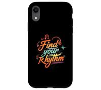Find Your Rhythm Music Headphones Lover Custodia per iPhone XR