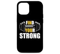 Find Your Strong in You Strength Gym Work Motivational Quote Custodia per iPhone 12/12 Pro