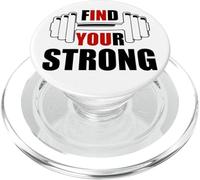 Find Your Strong in You Strength Motivational Gym Workout PopSockets PopGrip per MagSafe