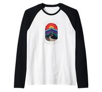 Find Your Trailhead Hiking Mountain Outdoors Design Maglia con Maniche Raglan