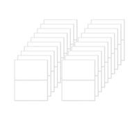 FINDAT 40 Etichette Autoadesive Bianche 75 × 50 mm in Vinile Impermeabile Resistente, Rettangolari per Ufficio, Cucina, Bottiglie, Classifiche