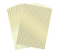 FINDAT 7000 adesivi dorati da 6 mm per codifica a colori, puntini adesivi | Autoadesivo, impermeabile, scrivibile, colorato vuoto cerchio adesivo, per classe inventario scuola vendita prezzo cartellino