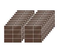FINDAT Etichette adesive rettangolari marroni, 40 x 19 mm, in vinile, impermeabili, autoadesive, rimovibili, per ufficio, casa, lavoro, confezione da 160