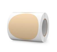 FINDAT Etichette Adesive Rotonde Autoadesive 100 mm Cachi - Rotolo da 300 pezzi Vinile per Ufficio, Scuola e Trasloco