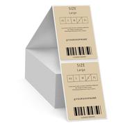 FINDAT Etichette Termiche Pieghevoli Cachi 50 x 76 mm Vinile Autoadesivo Impermeabile Stampato Etichette Rettangolari per Ufficio Design Codice a Barre Spedizione 500 Pezzi