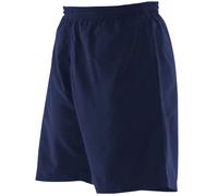 Finden & Hales Pantaloncini Sportivi In Microfibra Nero O Blu Con Finitura Pesca