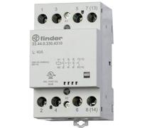 Finder 22.44.0.024.4310 Contattore 4 NA 24 V/DC, 24 V/AC 40 A 1 pz.