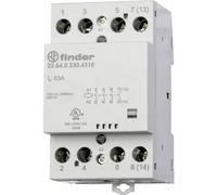 Finder 22.64.0.024.4710 Contattore 3 NA, 1 NC 24 V/DC, 24 V/AC 63 A 1 pz.