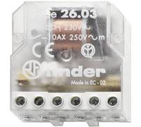 Finder 26.03.8.012.0000 Relè a impulso Incasso 1 NA, 1 NC 12 V/AC 10 A 2500 V