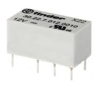 Finder 30.22.9.012.0010 Relè per PCB 12 V/DC 2 A 2 scambi 1 pz.