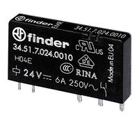 Finder 34.51.7.005.0010 Relè per PCB 5 V/DC 6 A 1 scambio 1 pz.
