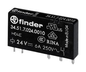 Finder 34.51.7.012.0000 Relè per PCB 12 V/DC 6 A 1 scambio 1 pz.