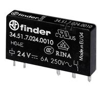 Finder 345170240010 - Relé circuito stampato 1RT 6 A 24 Vdc Agni, spessore 3,5 mm