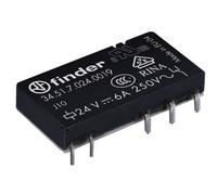 Finder 34.51.7.024.0019 Relè per PCB 24 V/DC 6 A 1 scambio 1 pz.