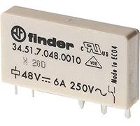 Finder 345170120010 - Relé circuito stampato 1RT 6 A 12 Vdc Agni, spessore 3,5 mm