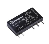 Finder 345170120010 - Relé circuito stampato 1RT 6 A 12 Vdc Agni, spessore 3,5 mm