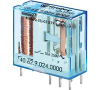 FIN 40.62.7 12V - Relè per circuito stampato/a innesto, 2 CO, 10 A, 12 V CC, sensi