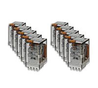 Finder 55348110 relè 4 contatti in scambio bobina 110V portata contatti 7A