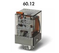 FIN 60.12.8 230V - Relè industriale, 2 contatti da 10 A, 8 poli, 230 V c.a.