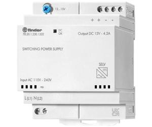 Finder 78.50.1.230.1202 Alimentatore per guida DIN 12 V/DC 4.6 A 50 W Contenut