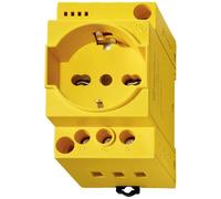 Finder 7U.00.8.230.0002 Presa per armadio elettrico Giallo 1 pz.