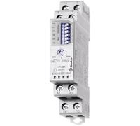 Finder 810102300000 - Temporizzatore multifunzione e multitensione (DC non polarizzata). Montaggio su barra da 35mm DIN. 1 Scambio 16A - AC 50Hz/DC - Tensione di alimentazione (12-230) V AC/DC