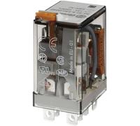 finder 9.024.0040-1 56.32.9.024.0040 Relè a Spina 24 V/DC 12 A, 2 commutatori, 1 Pezzo, Blu