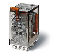 Relè Finder a zoccolo 4 scambi 7A 24VAC 553480240054