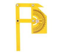 Finder angolare goniometro Goniometro Misurazione del righello di 180 gradi Strumento angolo universale per ingegneri Craft Person Makers ABS Plastic 15,5 cm x 9 cm