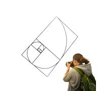 Finder della composizione del rapporto Golden - Disegno per lo strumento di visualizzazione chiaro, pittura fotografica | Prospettiva portatile visualizzatore a griglia, aiuti della sezione d'oro per