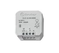 Finder Dimmer elettronico Bluetooth YESLY Tipo 15218230B300. Varialuce con montaggio a incasso. 7 funzioni selezionabili. Comandabile con App.