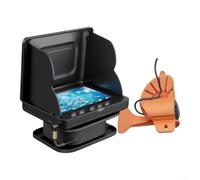 Finder portatile a 4,3 pollici Display USB-C ricarica rapida | Risoluzione 10 MP, schermo da 5 pollici, LED, per la visione chiara in acque scure, galleggiante e pesca sul ghiaccio