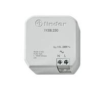 Finder Range Extender YESLY Tipo 1Y.E8.230, da incasso. Estende il campo d'azione del sistema YESLY di circa 10 metri in campo libero. Non necessita di configurazione.