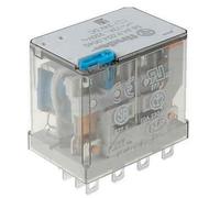 Finder relè a innesto 56.34.9.220.0040 serie 56 - 4 poli, 220 V DC, 12 A nuov...