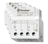 Finder Relè ad Impulsi Elettronico e Monostabile Modulare Tipo 13.91. 1 contatto NO. Compatibile con i sistemi civili maggiormente diffusi. Funzione di temporizzazione (Confezione da 4)