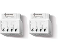 Finder Relè Elettromeccanico Monostabile di Interfacciamento Tipo 13.31. Per montaggio in scatola da incasso per serie civili. 1 contatto NO 12 A. Tipo Alimentazione AC (Confezione da 2)